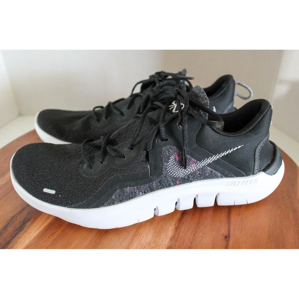 Nike Sneakers Mens 11.5 Black White Running Flex Run 2021 Shoes CW3408-002